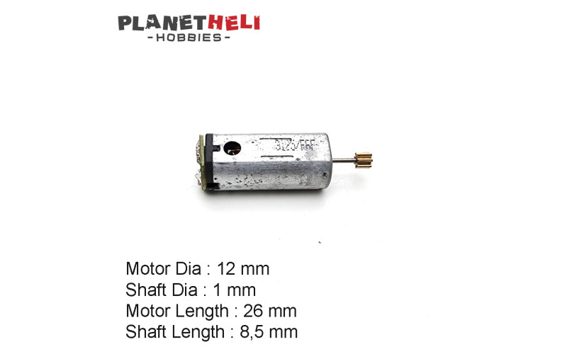 12x26mm Brushed Motors 12000kv 1S (Long Shaft)